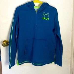 Under armour youth xl quarter zip hoodie excellent condition beautiful teal